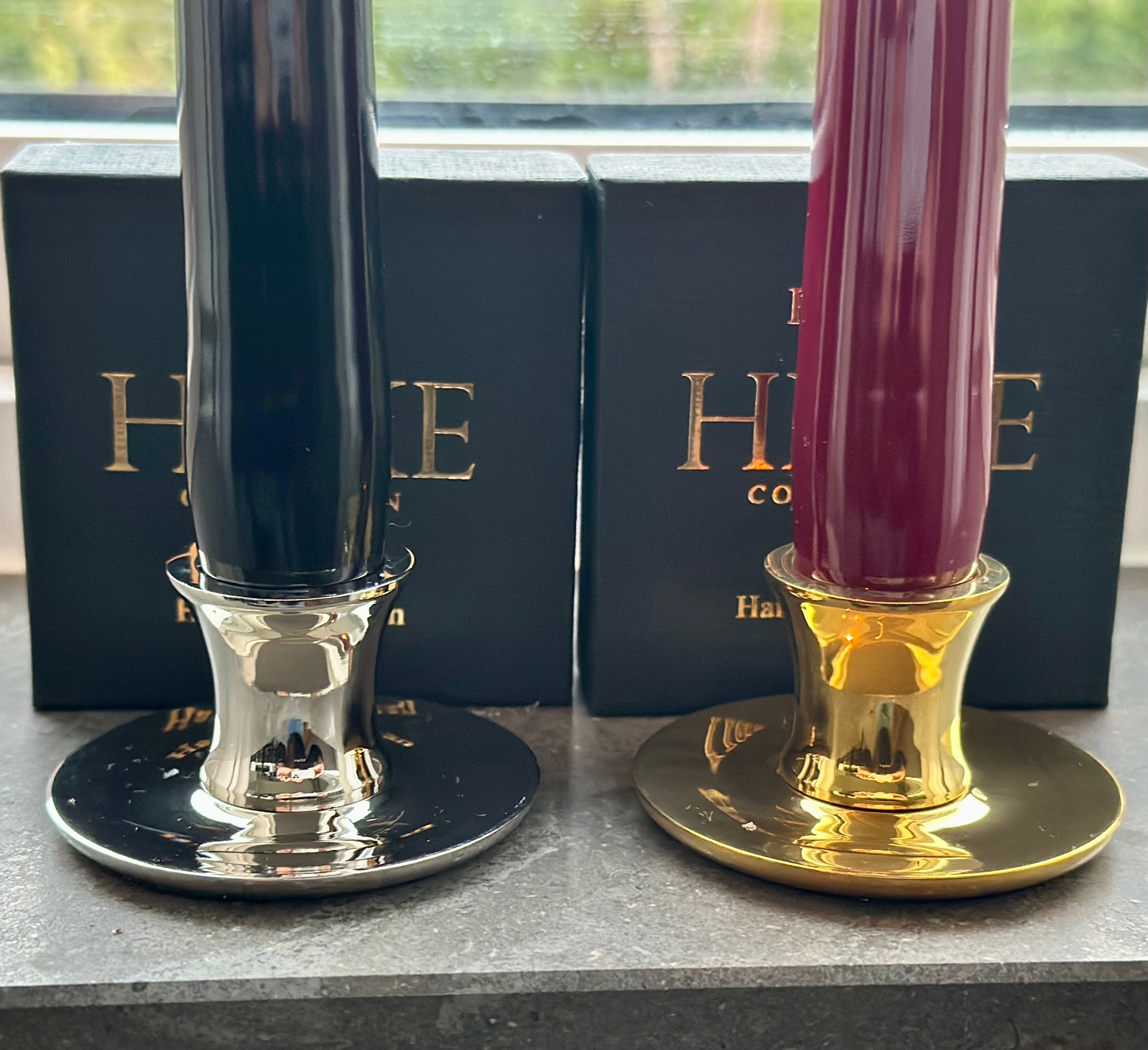 Istället för en blomma - Basso Mässing med svart ljus