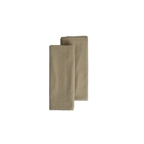 EKTA LIVING - Tygservett i twill, 2-pack taupe
