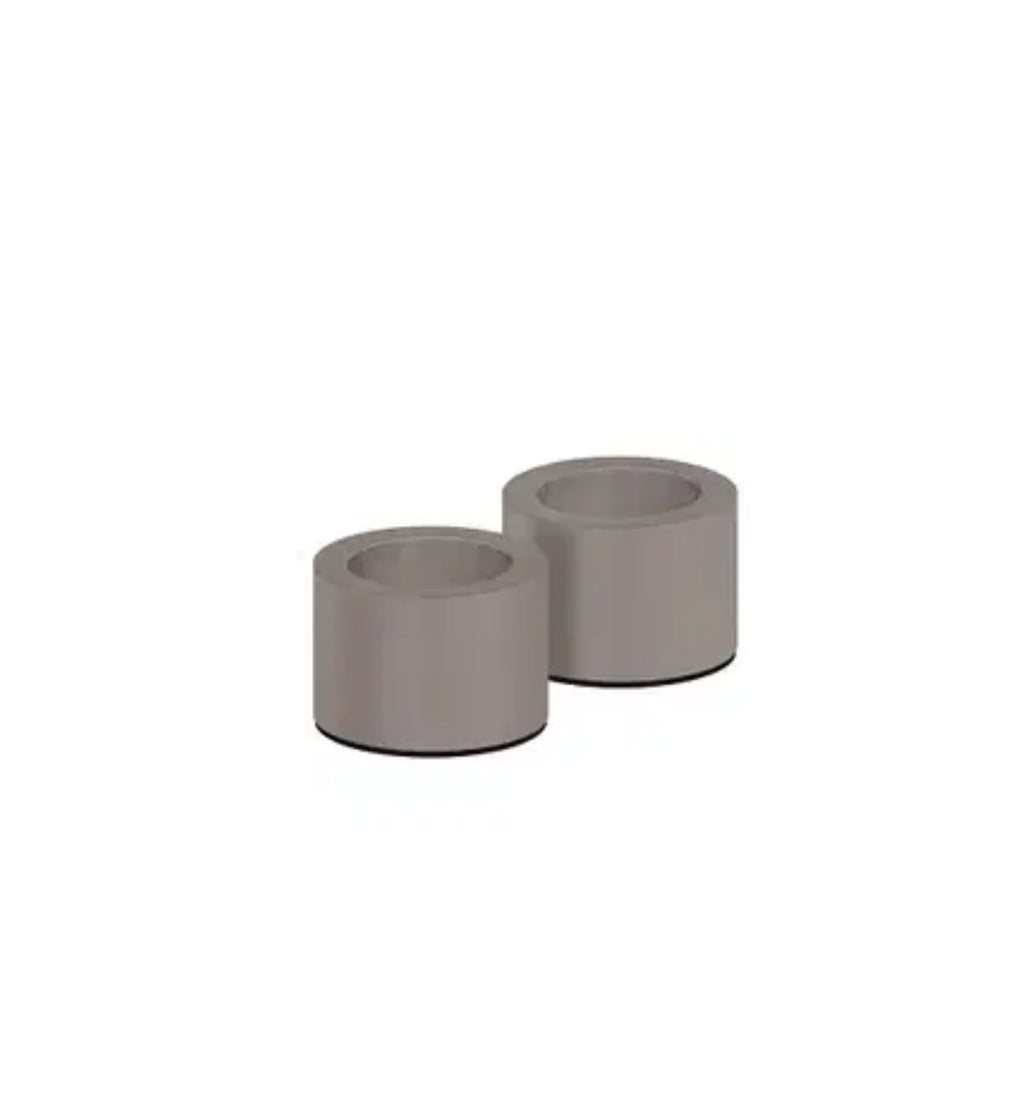 Light candleholder taper, Sandstone, 2-pack