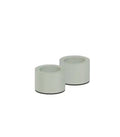 Light Candleholder taper, Dusty Green, 2-pack