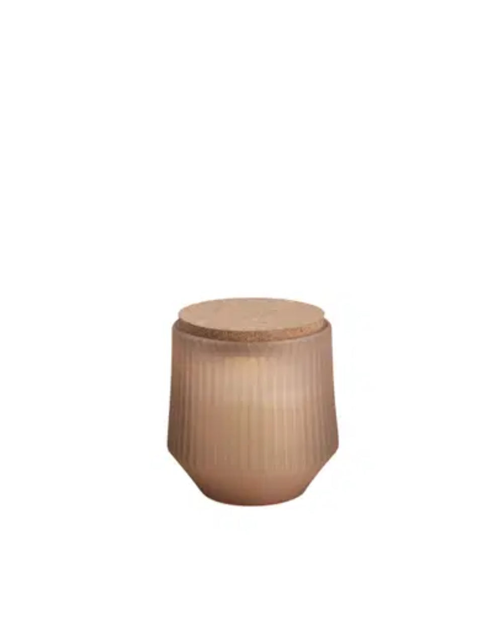 LED Scented Wax glass candle, Uplift, Beige 8,5x9,5cm