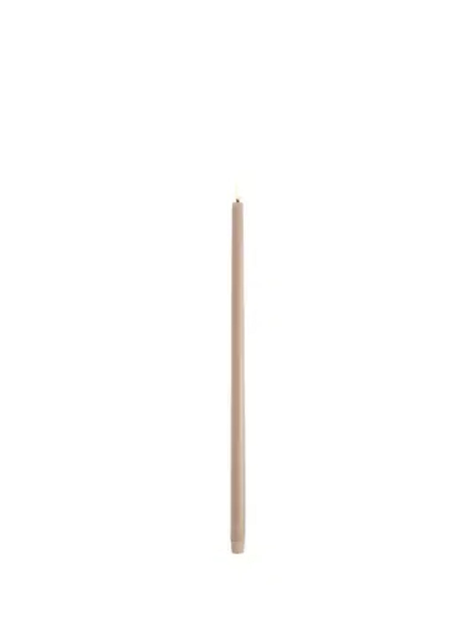 LED tall taper candle, Beige 2,3 x 75cm