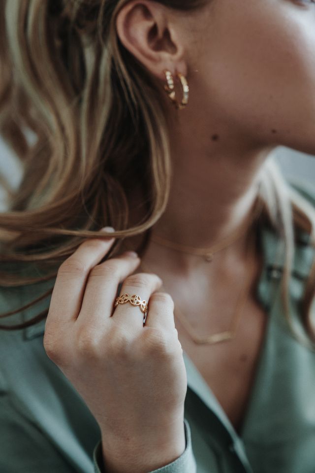 Ring, Anima Gemella 1 i förgyllt silver
